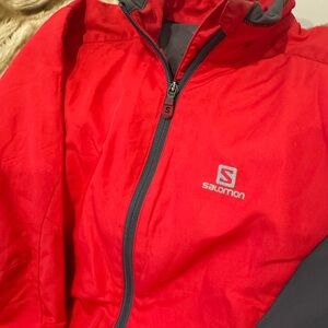 Vintage Salomon Red and Gray Performance Jacket